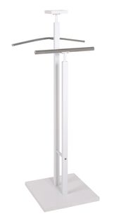 Valet Coloris Blanc-chromé - Dim : L 33 X P 33 X H 109 Cm - Pegane -