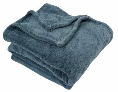 Plaid Microfibre Couleur Orage 125x150
