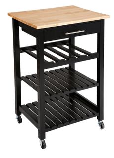 Desserte De Cuisine Claude Noire , L. 58 X P. 48 X H. 87 Cm