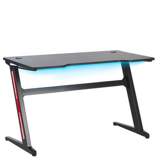 Bureau Gamer - Bureau Gaming Darfur Noir 120 Cm 60 Cm LED Rvb
