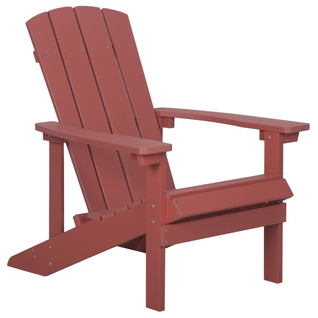 Chaise De Jardin - Chaise D'extérieur Adirondack Rouge