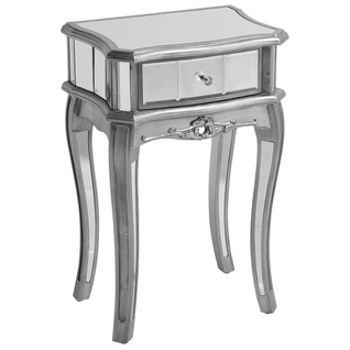 Table Console - Table D'entrée - Console Meuble Somma Miroir Argenté