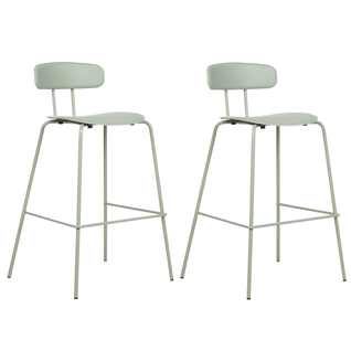 Lot De 2 Tabourets De Bar - Chaises De Bar Sibley Vert Clair