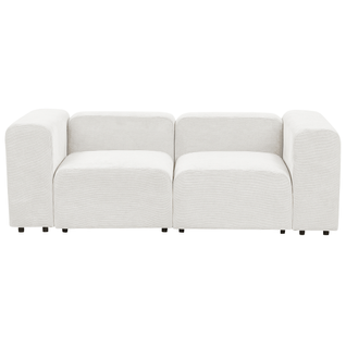 Canapé Modulable 2 Places - Canapé Modulaire Falsterbo Velours Côtelé Blanc Cassé