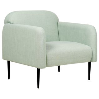 Fauteuil Fixe Fauteuil De Salon Stouby Lin Vert Clair