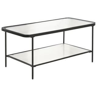 Table Basse - Table De Salon Blair Verre De Sécurité Noir