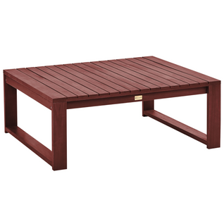 Table Basse - Table De Salon De Jardin Timor 90 Cm 75 Cm Acacia Rouge Foncé