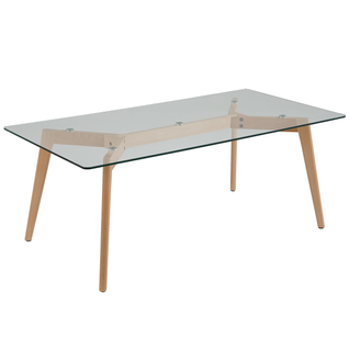 Table Basse - Table De Salon Hudson Verre Transparent