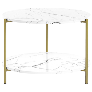 Table Basse - Table De Salon Reva Marbre Blanc