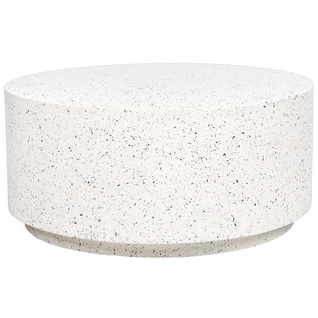 Table Basse - Table De Salon Trezzo Terrazzo Blanc