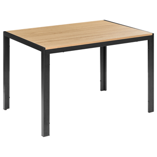 Table De Salle à Manger - Table De Repas Mann Marron/noir 120 Cm 70 Cm