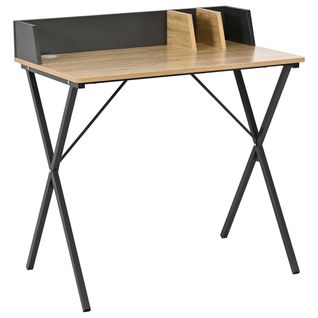 Bureau Carl 120x48x78.5cm - Décor Chêne/gris Foncé