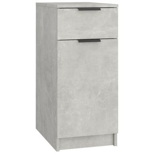 Armoire De Bureau - Rangement Bureau - Meuble Bureau Gris Béton 33,5x50x75 Cm Bois D'ingénierie
