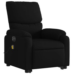 Fauteuil Relax - Fauteuil Inclinable - Fauteuil De Relaxation Électrique Noir Tissu We254