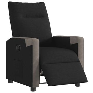 Fauteuil Relax - Fauteuil Inclinable Électrique Noir Tissu We643