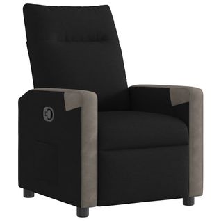 Fauteuil Relax - Fauteuil Inclinable Noir Tissu We981