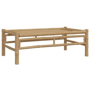 Table Basse - Table De Salon De Jardin 100x55x33 Cm Bambou