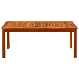 Table Basse - Table De Salon De Jardin 110x60x45 Cm Bois Solide D'acacia