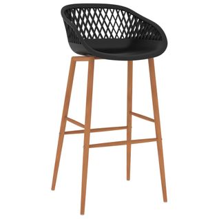 Lot De 4 Tabourets De Bar - Chaises De Bar Noir Ta437