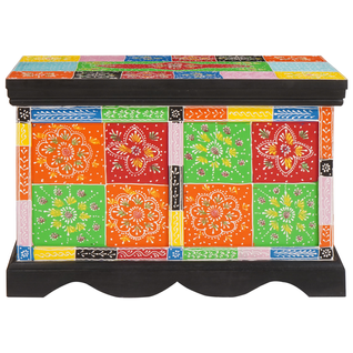 Coffre De Jardin Boîte De Rangement - 60x40x40 Cm Bois Massif Fr16148