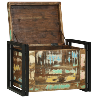 Coffre De Jardin Boîte De Rangement - 60x40x41 Cm Bois Récupéré Fr16150