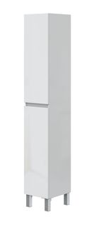 Colonne De Salle De Bain Avec 2 Portes Sans Poignée Coloris Blanc