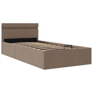 Lit Contemporain - Lit Adulte - Cadre De Lit à Rangement Hydraulique 90x200 Cm Li70