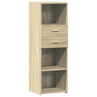 Buffet Haut - Meuble De Rangement Chêne Sonoma 40x42,5x124 Cm Bois D'ingénierie Bf526