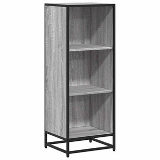 Bibliothèque Étagère Meuble De Rangement - Sonoma Gris 40x35x107,5 Cm Bois D'ingénierie Bt982