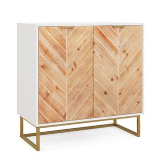 Buffet, Bahut, Meuble De Rangement Moderne Avec 2 Portes 80 X 40 X 80 Cm Blanc