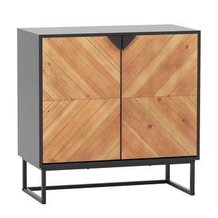 Buffet, Bahut, Meuble De Rangement Moderne Avec 2 Portes 80 X 40 X 80 Cm Noir