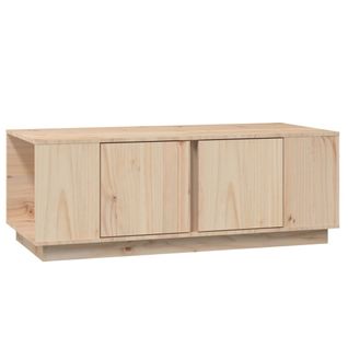Table Basse - Table De Salon 110x50x40 Cm Bois Massif De Pin