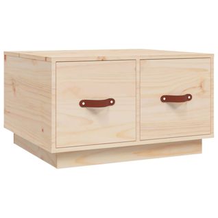 Table Basse - Table De Salon 60x53x35 Cm Bois Massif De Pin