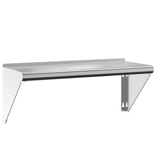 Étagère Murale - Étagère Flottante 75x30x31 Cm Argenté Acier Inoxydable Em72