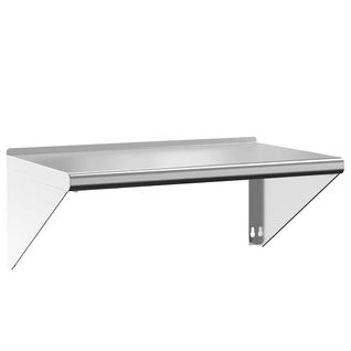 Étagère Murale - Étagère Flottante 75x45x31 Cm Argenté Acier Inoxydable Em73
