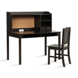 Ensemble Bureau Et Chaise Pour Enfant Bureau Pour Enfant Avec Tiroirs 111,5x61x110,5cm Marron