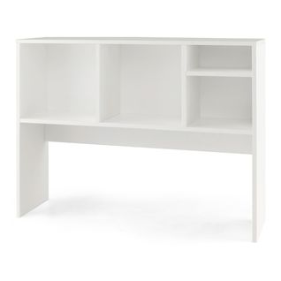 Etagère à Poser Sur Bureau Etagère De Comptoir Avec 4 Compartiments 94 X 25 X 73 Cm Blanc Bois