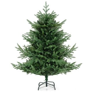 Sapin De Noël Artificiel De 135cm Faux Sapin De Noël à Charnières 442 Branches 160 LED Blanc Chaud