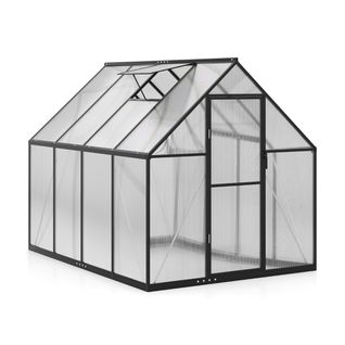 Serre De Jardin Abri De Rangement Avec Couverture PC Lucarne Réglable 250x190x195cm Transparent