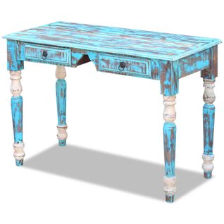Bureau Droit - Bureau D'ordinateur - Bureau D'étude Bois De Récupération Massif