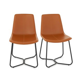 Ensemble De 2 Chaises De Salle à Manger Chaises De Cuisine Avec Revêtement En Similicuir Et Pieds