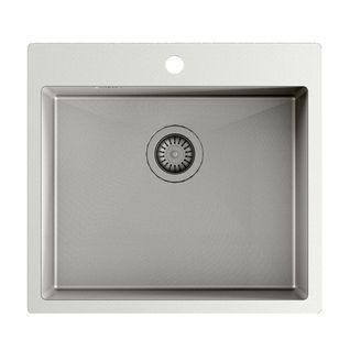 Evier Inox Nano Pvd Turtl Terra 1 Bac 550x505 Mm