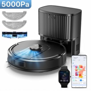 Cleanova W11-aspirateur Robot Laveur 5000pa-180min-bac 2l-vidange Auto-navigation Lds-apple Watch