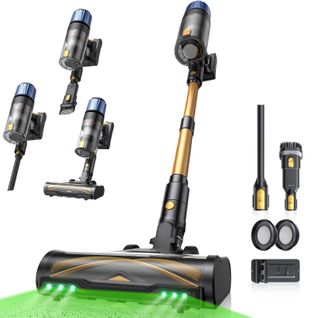 Aspirateur Balai Sans Fil P015 - 60kpa - Autonomie 70min - Technologie Greeneye™ - Tige Télescopique