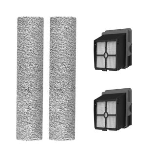 kit De Rechange Pour Lave-sol F10 Pro/f10 Ultra : 2 Filtres Hepa + 2 Brosses Rotatives