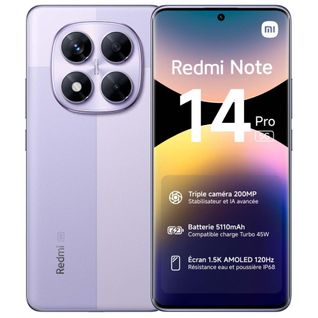 Redmi Note 14 Pro 5g 16,9 Cm (6.67") Double Sim USB Type-c 8 Go 256 Go 5110 Mah Lavande
