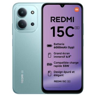 Redmi 15 5g 17,5 Cm (6.9") Double Sim Hybride USB Type-c 8 Go 256 Go 7000 Mah Vert