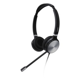 Casque Micro Filaire Uh36 Dual Noir, Argent