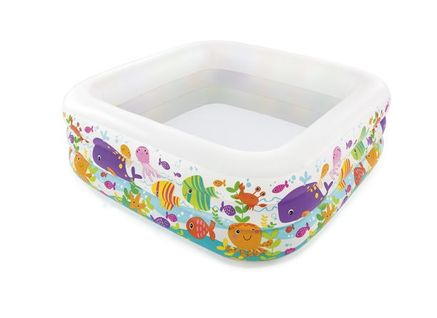 Piscine Gonflable "aquarium" Intex 159 X 159 X 50 Cm - 3 Ans +