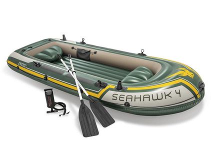 Kit Bateau Gonflable 4 Places Seahawk 4 Avec Rames Et Gonfleur